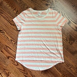 Market & Spruce Soft Pink Stripe T-Shirt